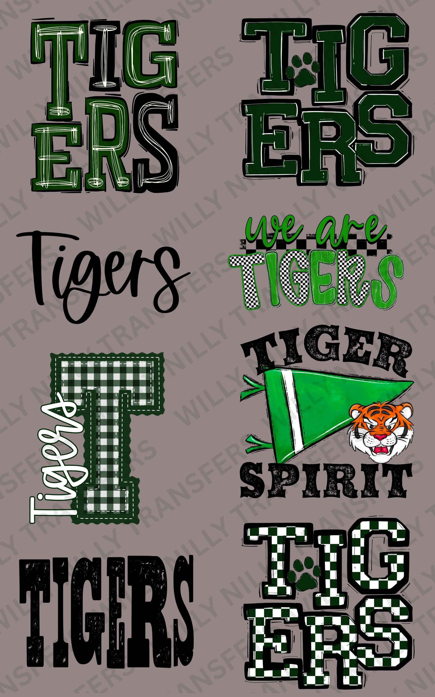 Premade DTF Gang Sheet-We Are TIGERS (youth)