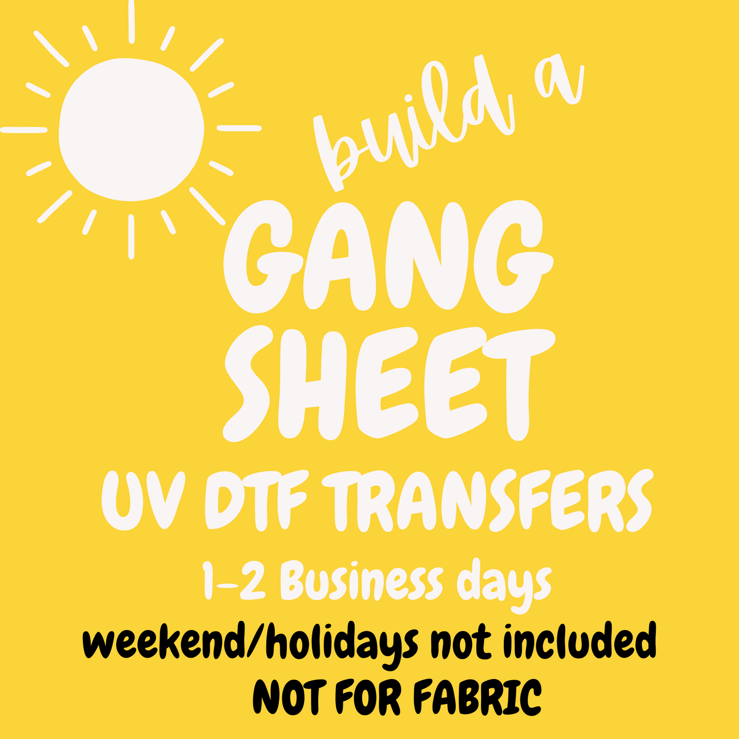 !!UV DTF GANG SHEET!!