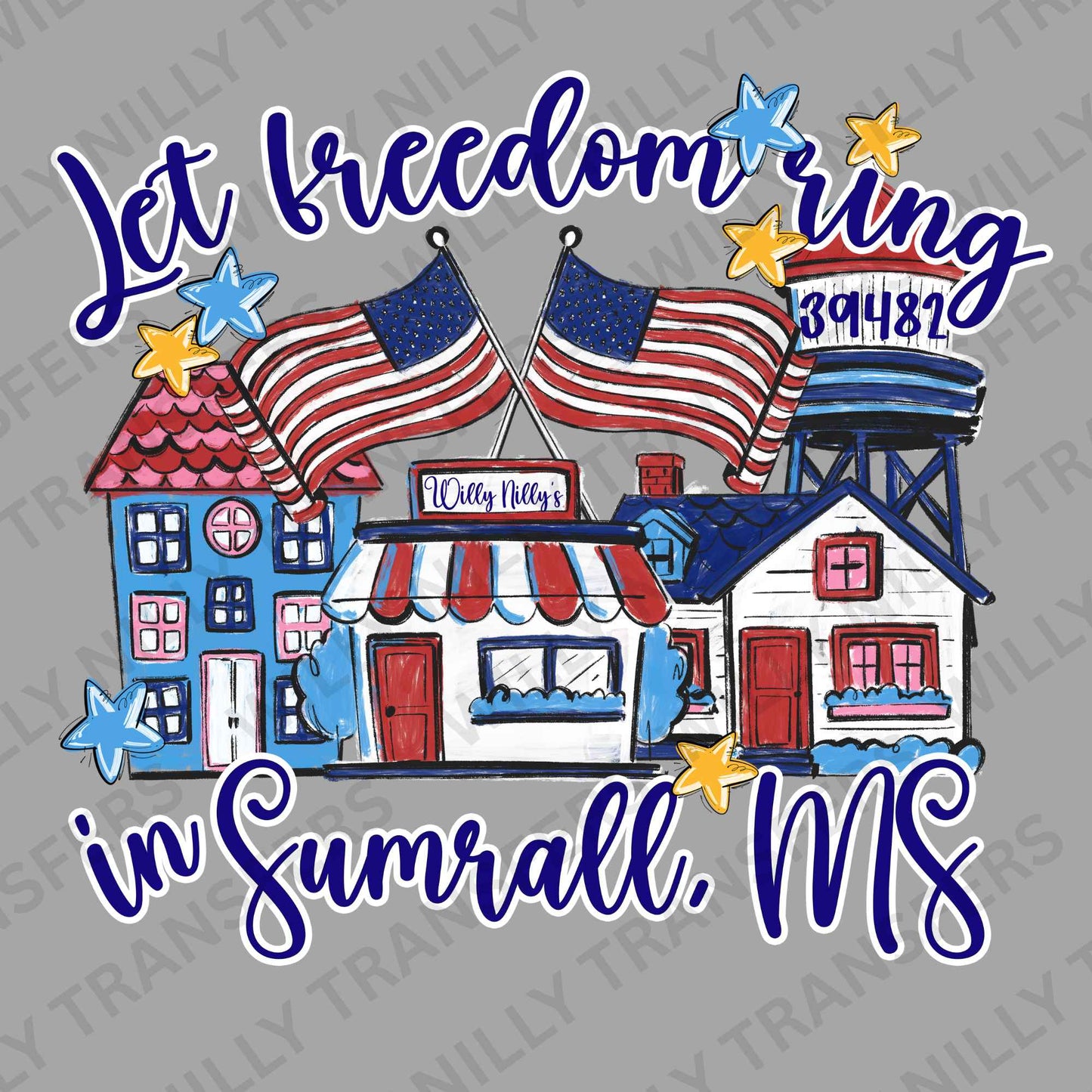 Let Freedom Ring in Your Hometown-Custom Ready to Press DTF Transfer
