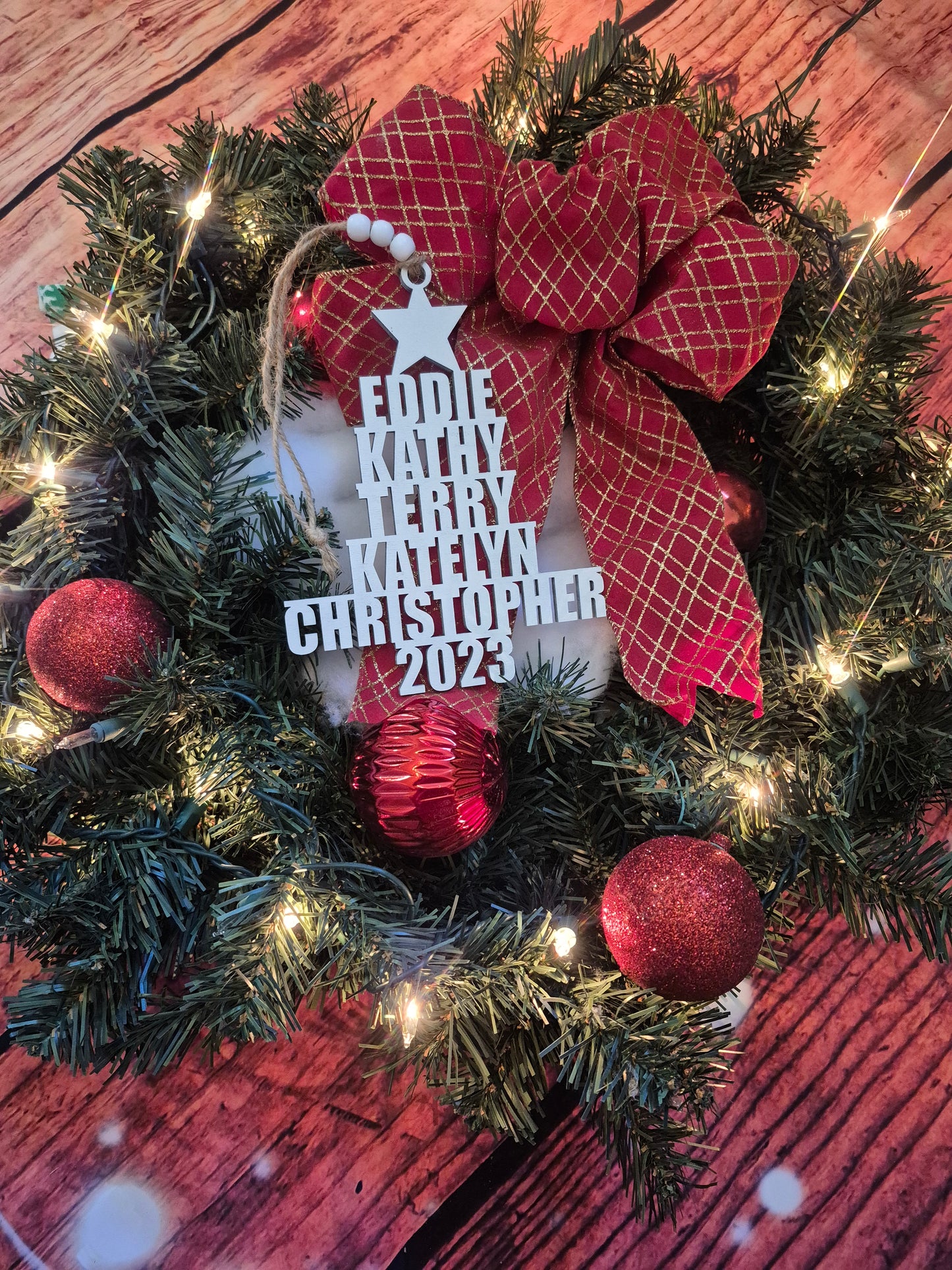 Family Christmas tress ornament