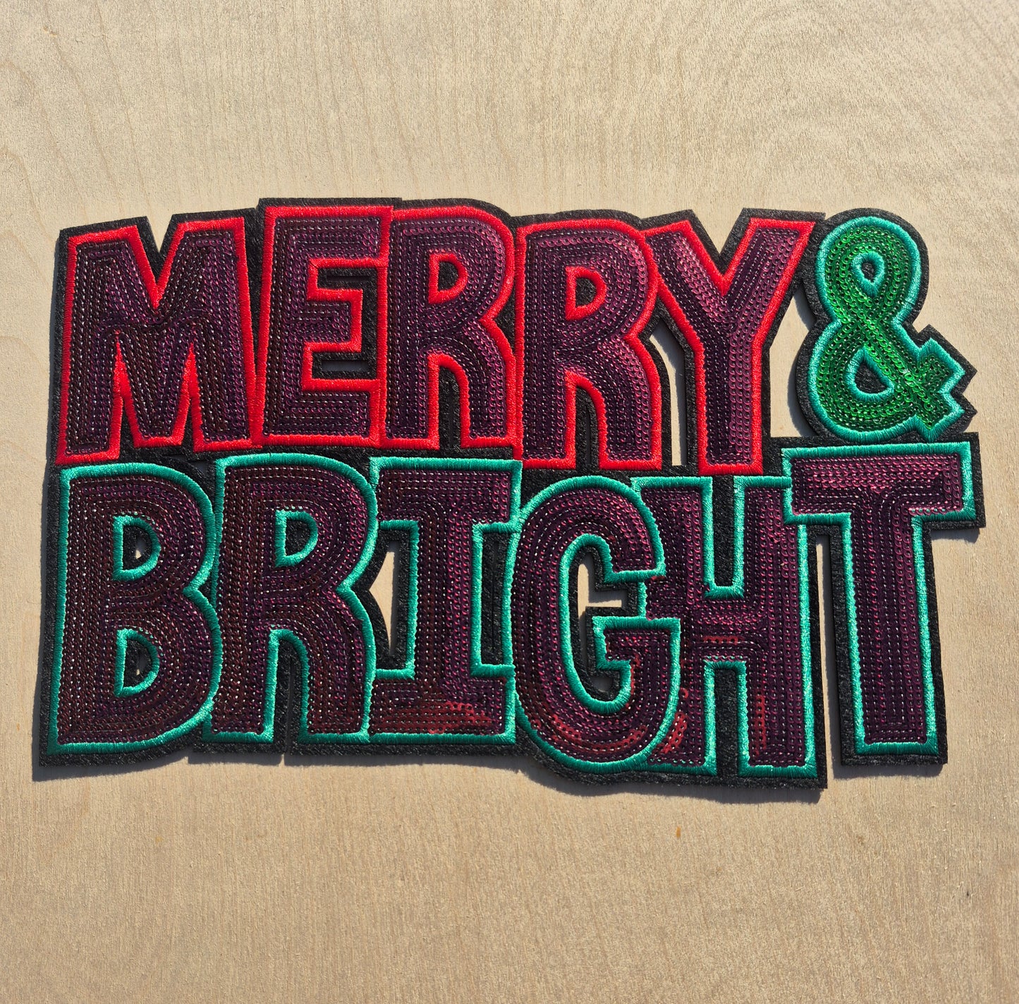 Sequins iron on (MERRY&BRIGHT)