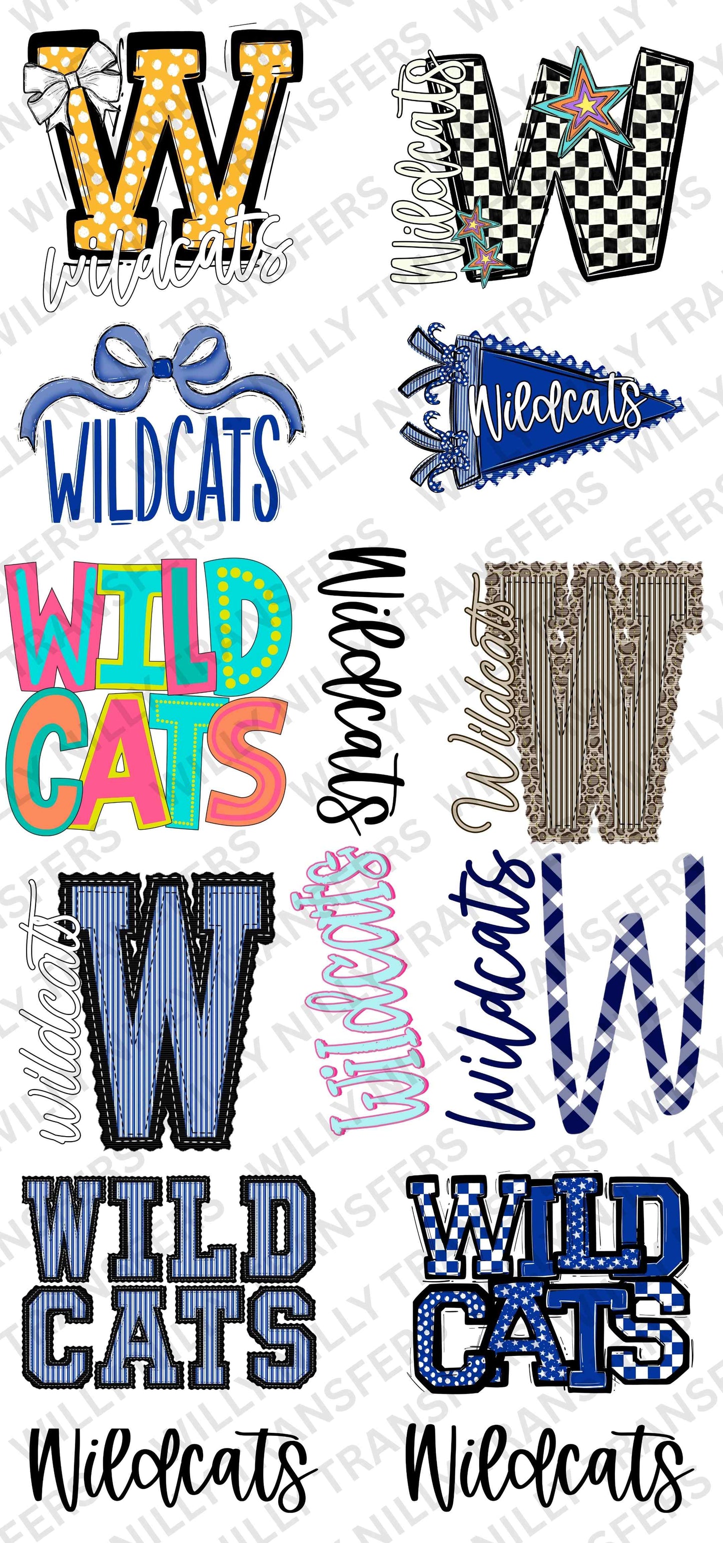 Premade 22x48 (Youth) School Spirit WLDCATS
