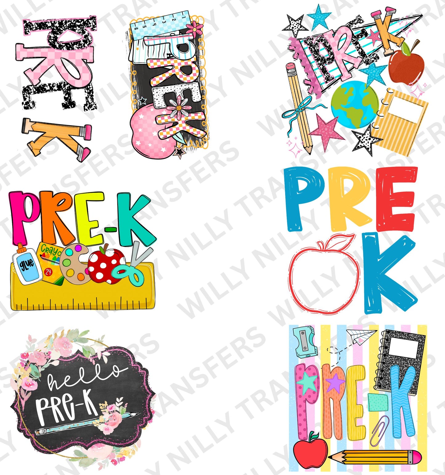 Premade Gang Sheet-Hello PreK (Youth)