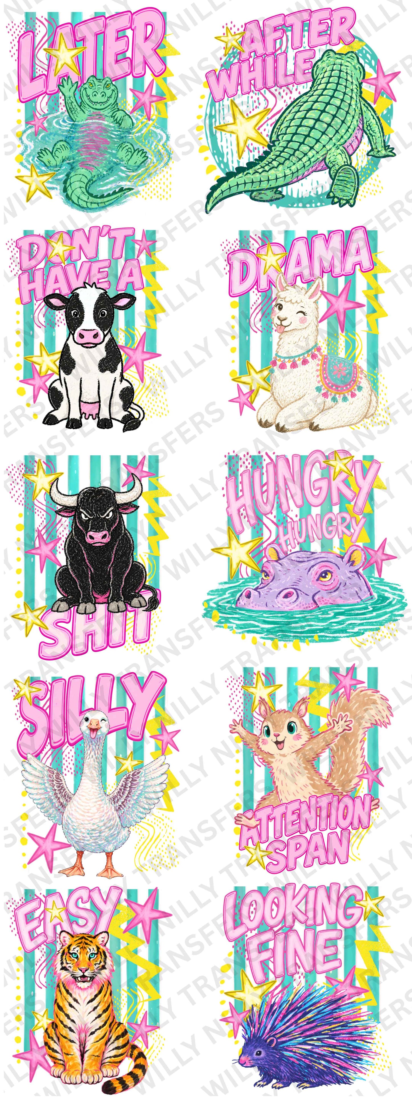 Premade Gang Sheet-Later Gator (Adult)