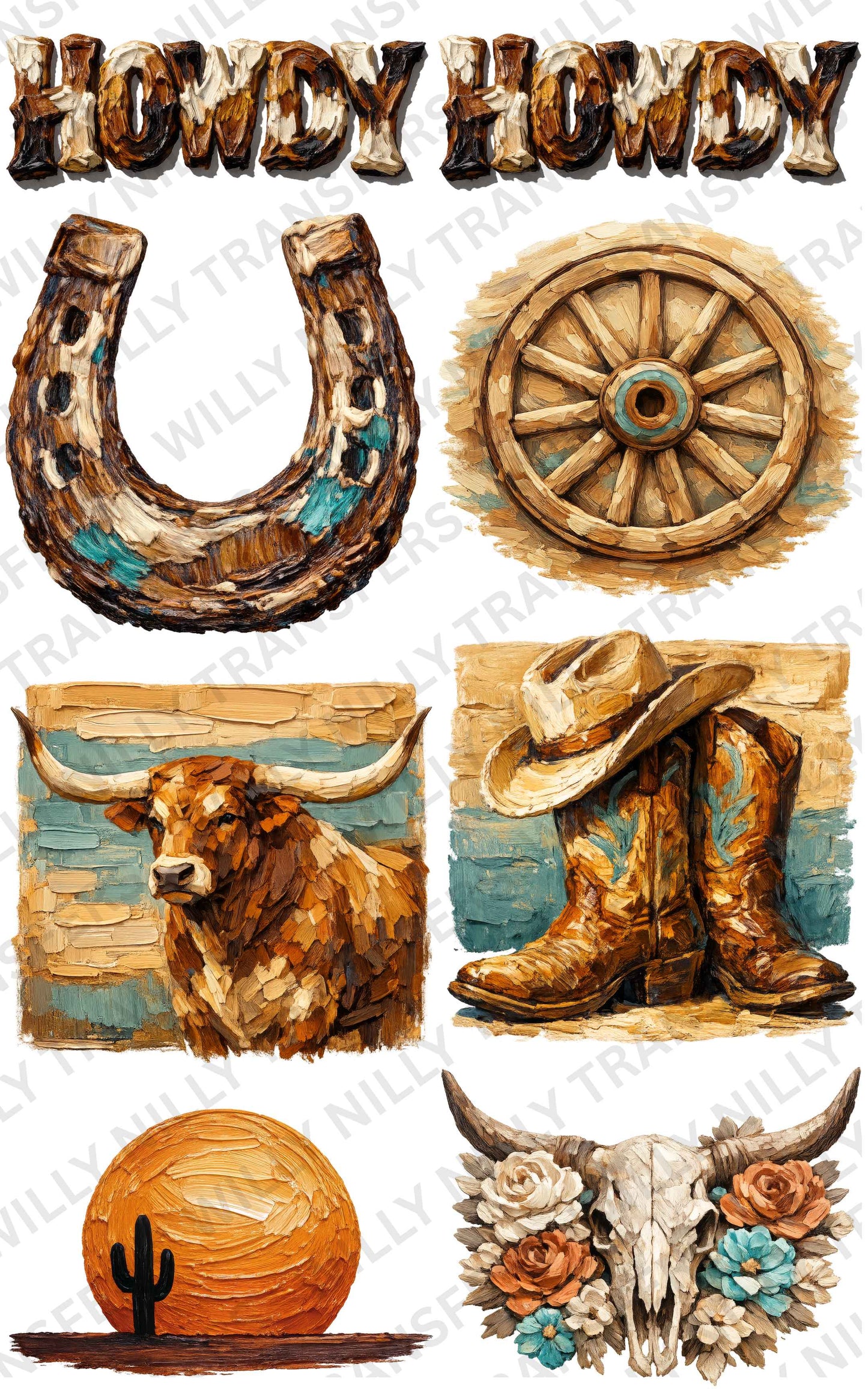 Premade Gang Sheet-Howdy (Adult)