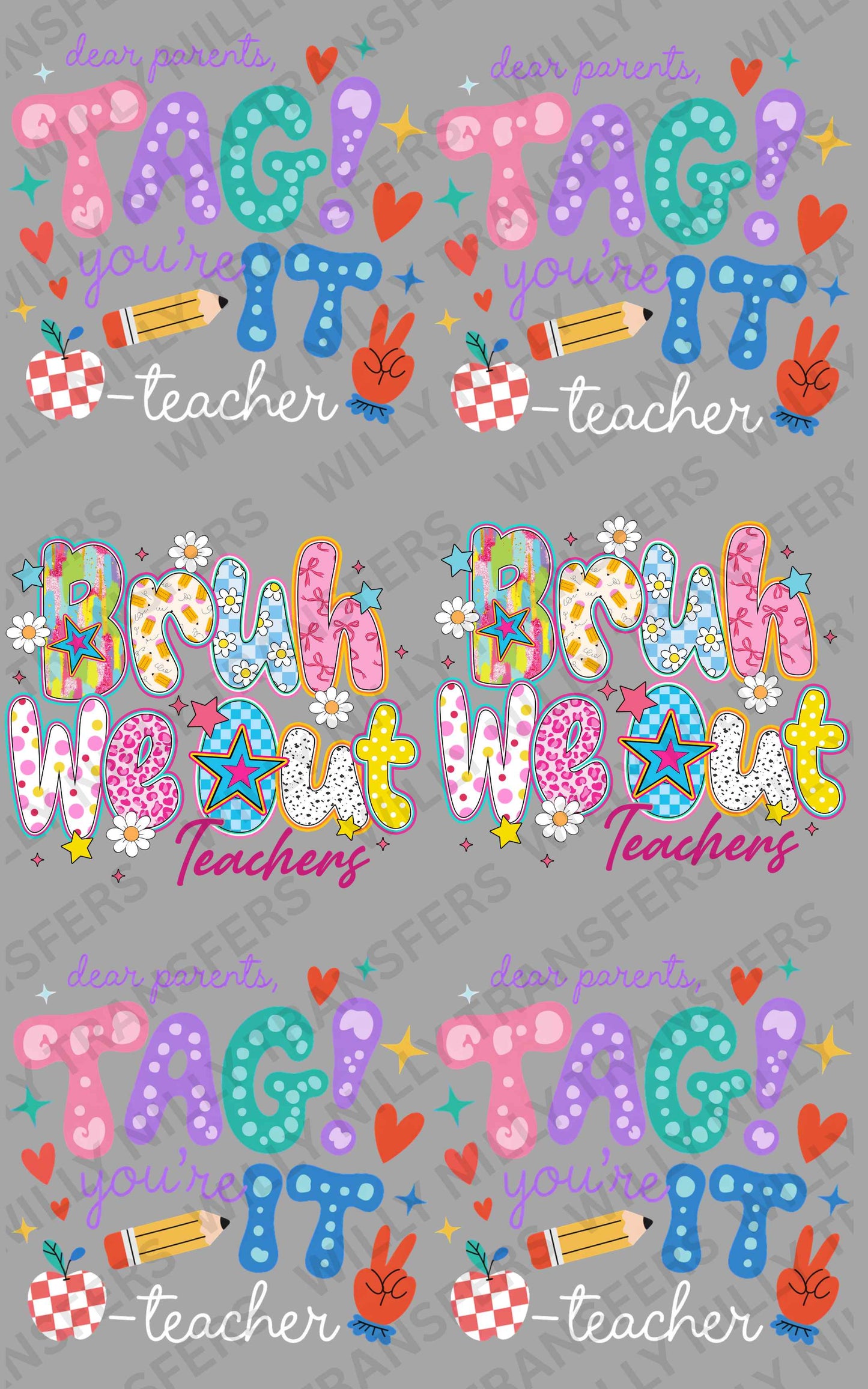 Premade Gang Sheet-Bruh We're Out (Adult)