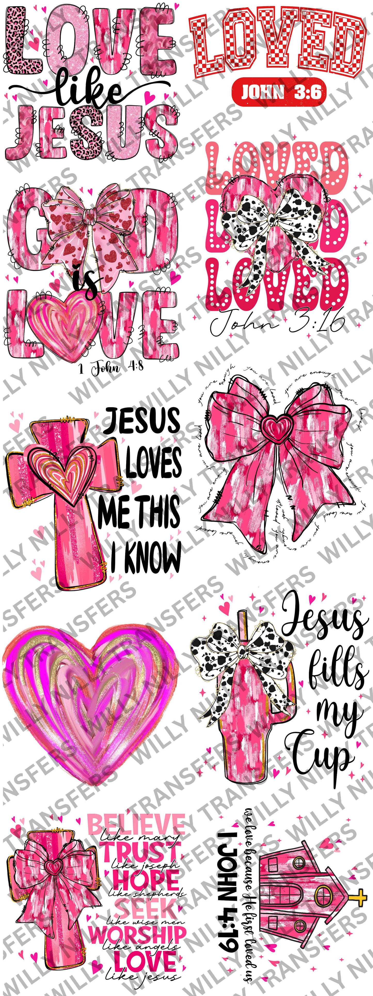 Valentine Pre-Made Gang Sheet 60" (adults)