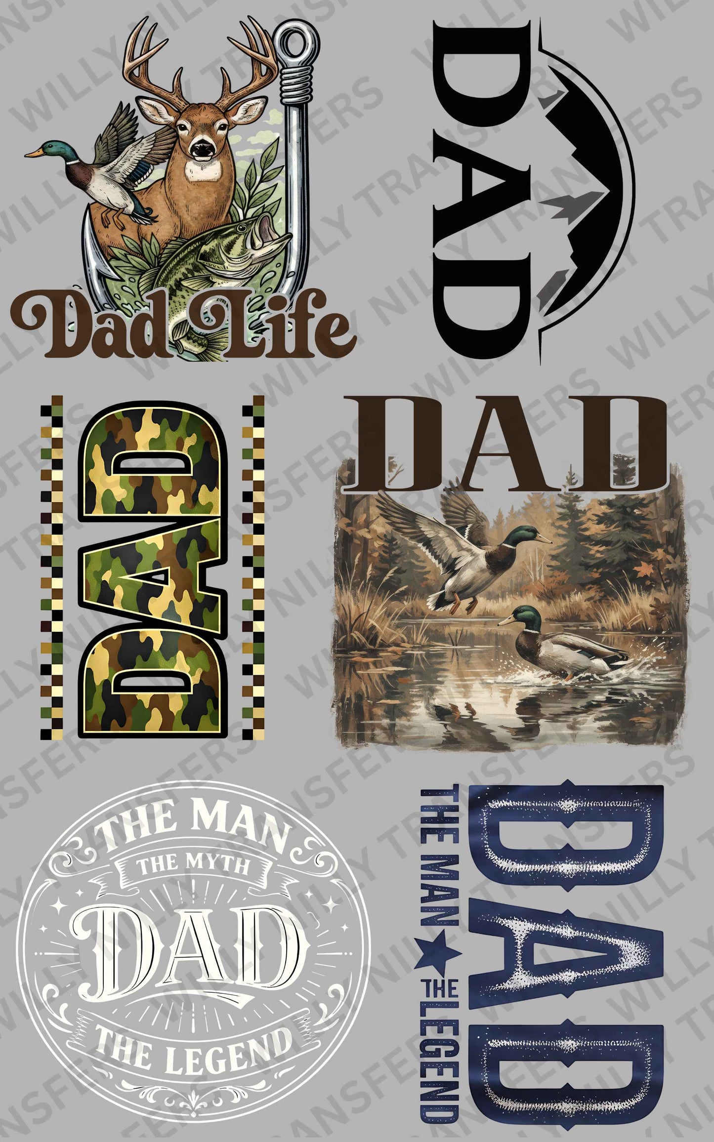Premade Gang Sheet-Dad Life (Adult)