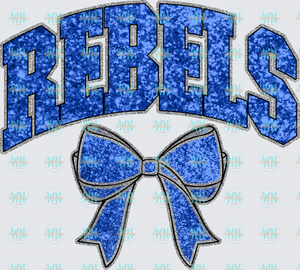 Rebels (blue bow)-Ready to Press DTF Transfer