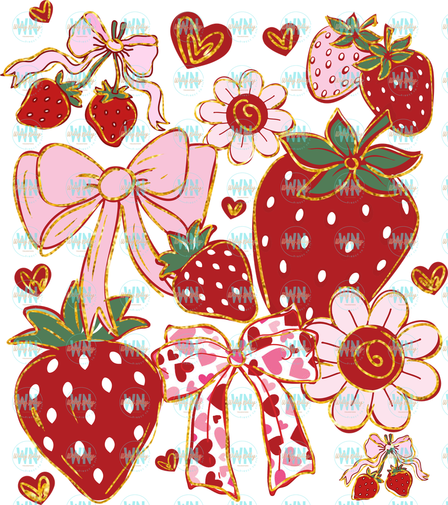 strawberry collage