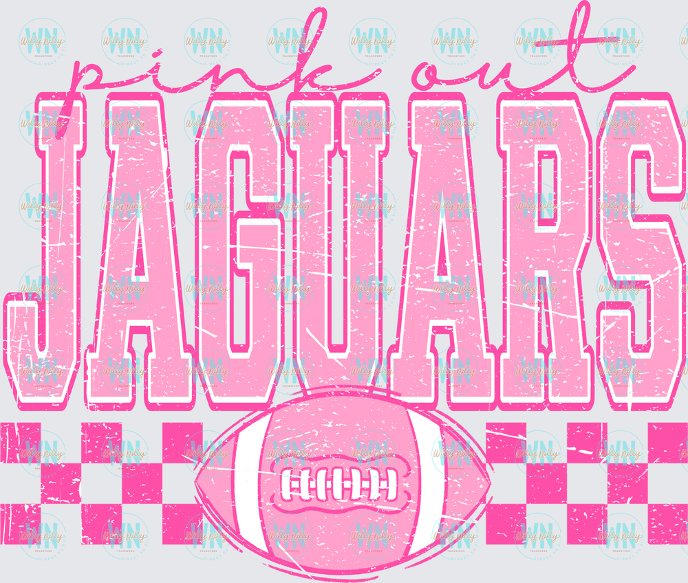 Jaguars Pink Out-Ready to Press DTF Transfer