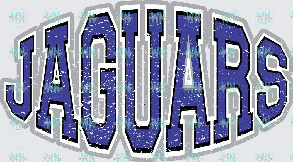 Jaguars Distressed (grey and blue)-Ready to Press DTF Transfer