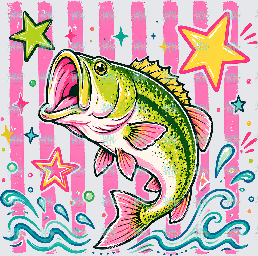 Summer Bass-Ready to Press DTF Transfer