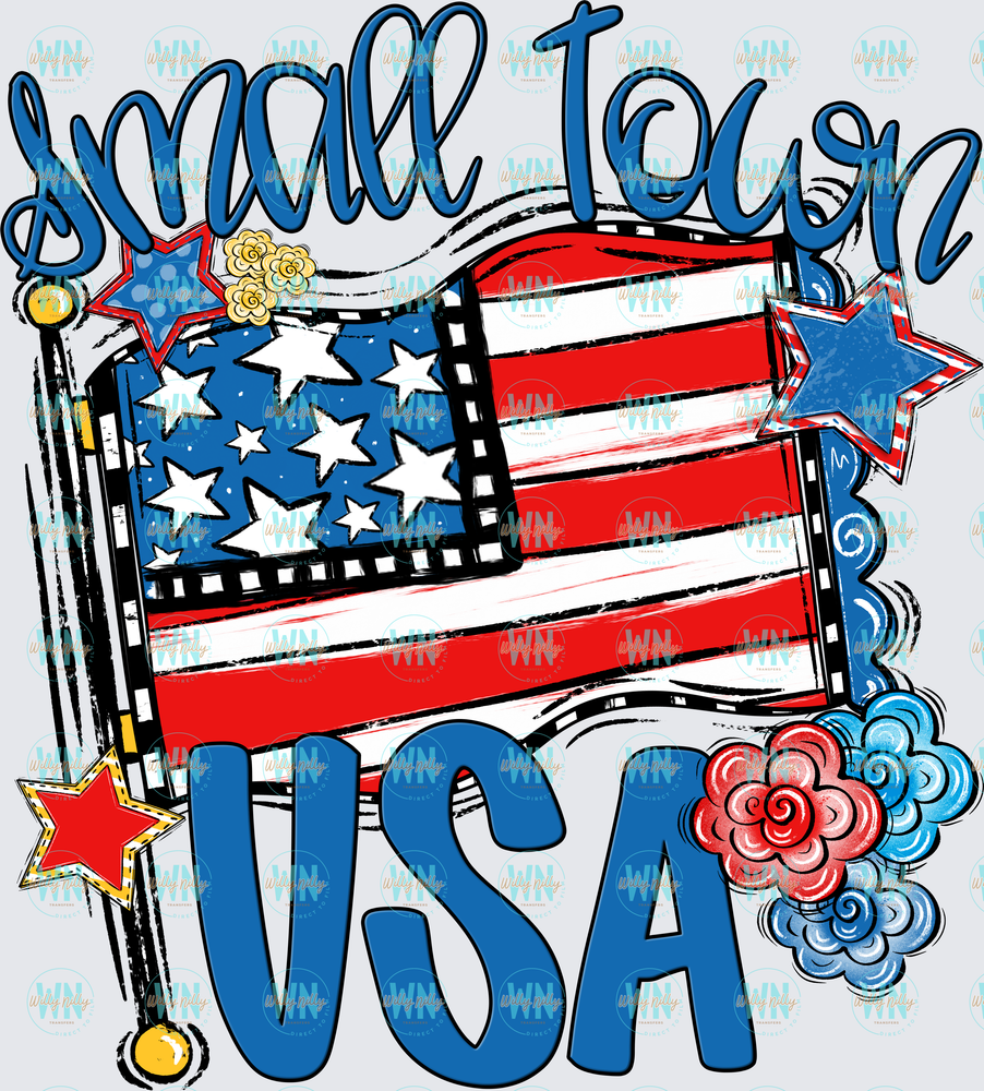 Small Town USA-Ready to Press DTF Transfer