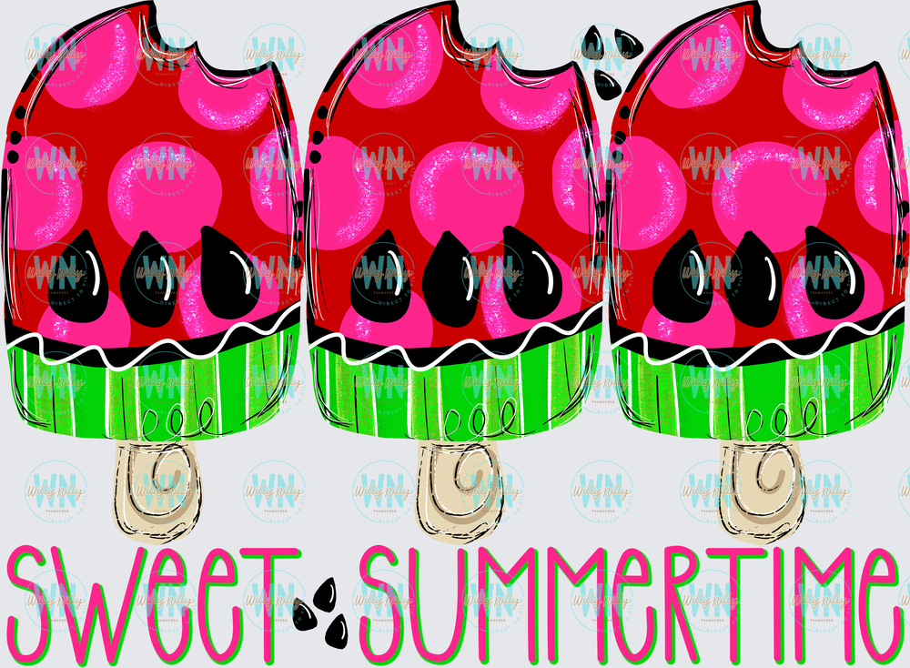Sweet Summertime (watermelon)-Ready to Press DTF Transfer