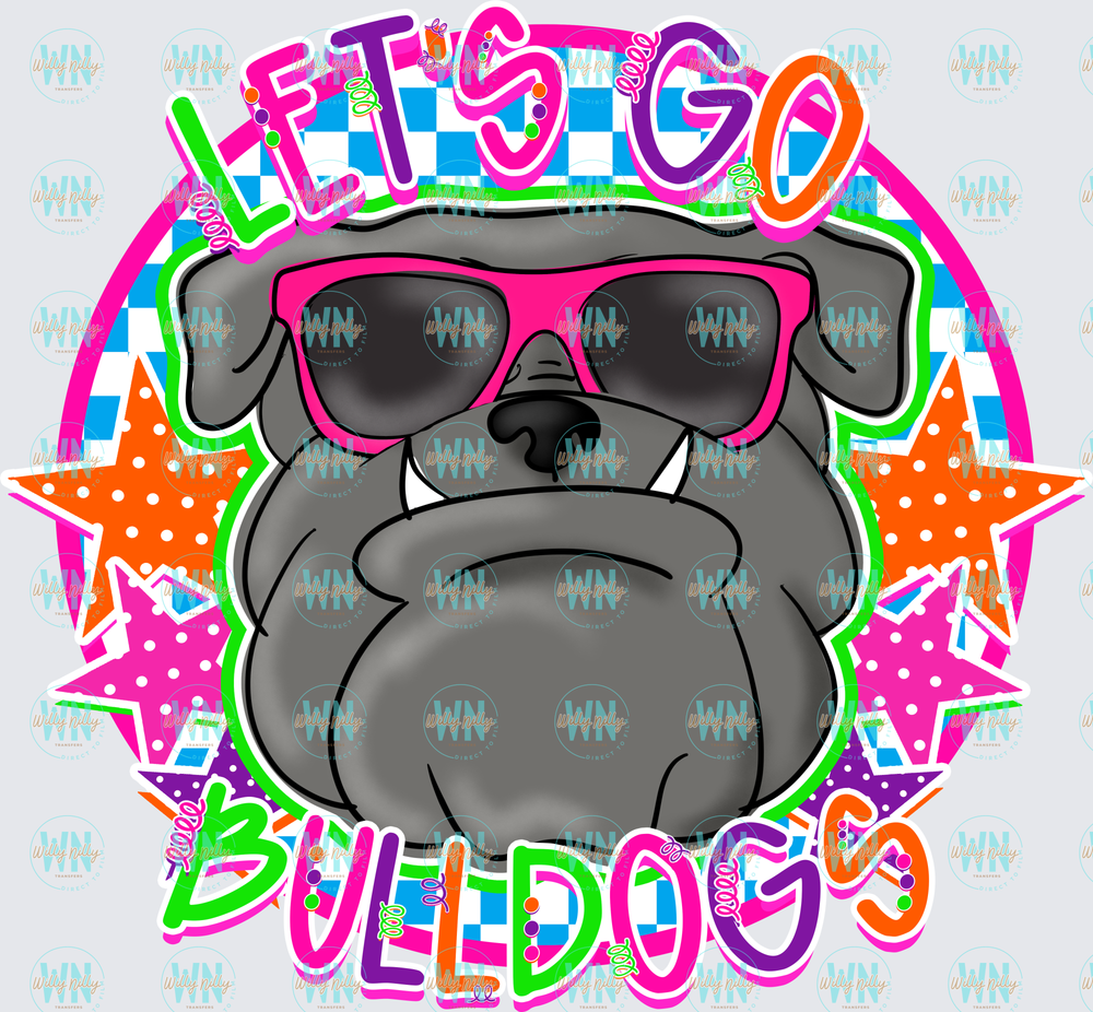 Let's Go Bulldogs-Ready to Press DTF Transfer