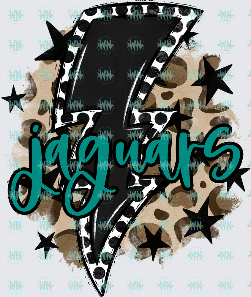 Jaguars (black bolt)-Ready to Press DTF Transfer