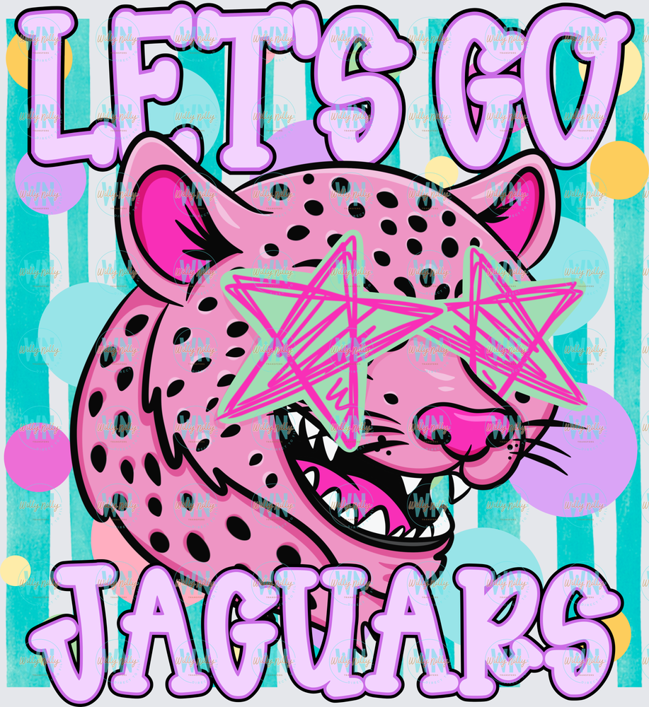 Let's Go Jaguars-Ready to Press DTF Transfer