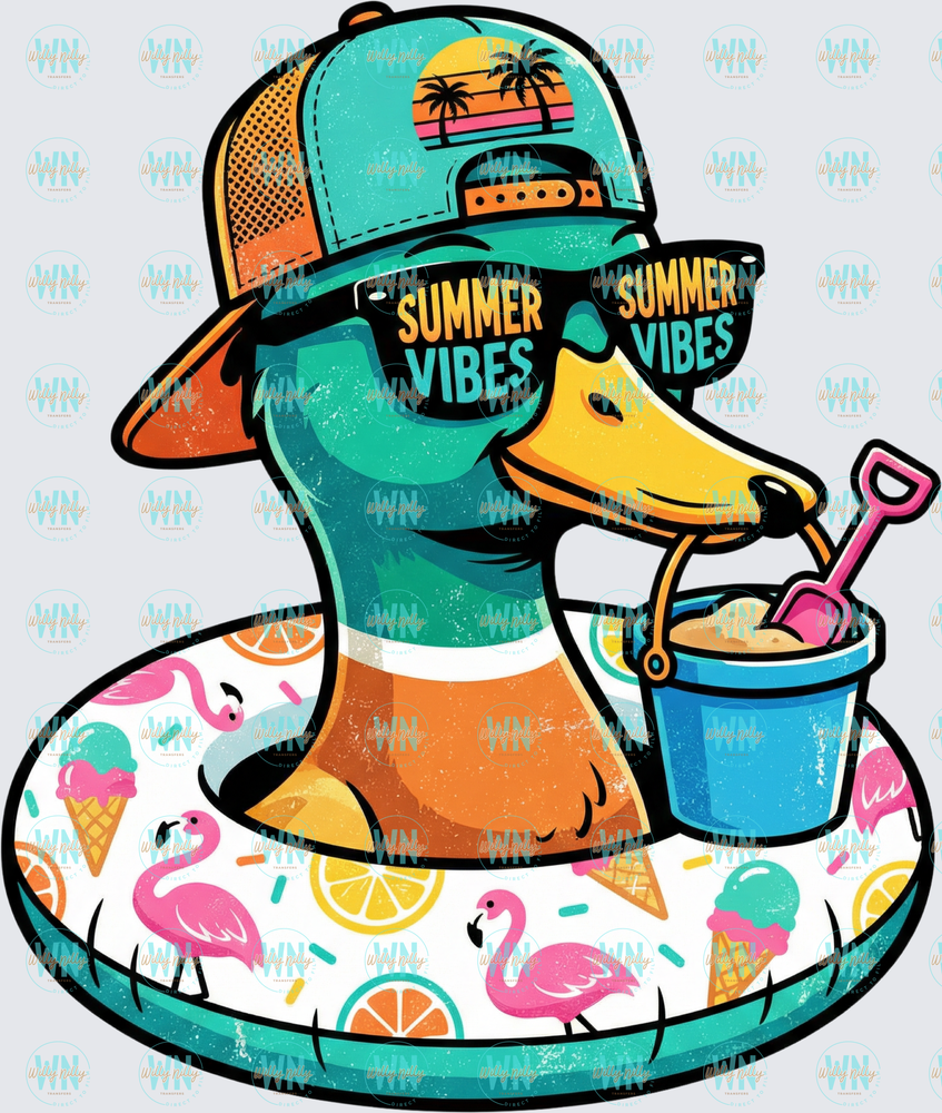 Summer Vibes Duck-Ready to Press DTF Transfer