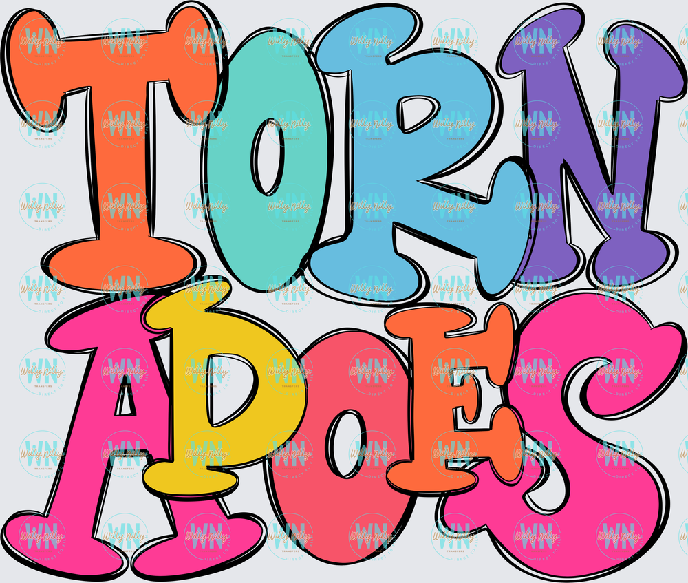 Tornadoes (colorful)-Ready to Press DTF Transfer
