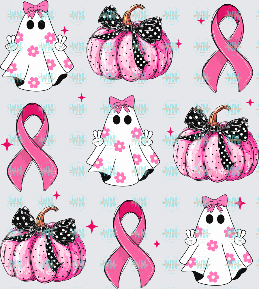 Halloween Breast Cancer Awareness-Ready to Press DTF Transfer