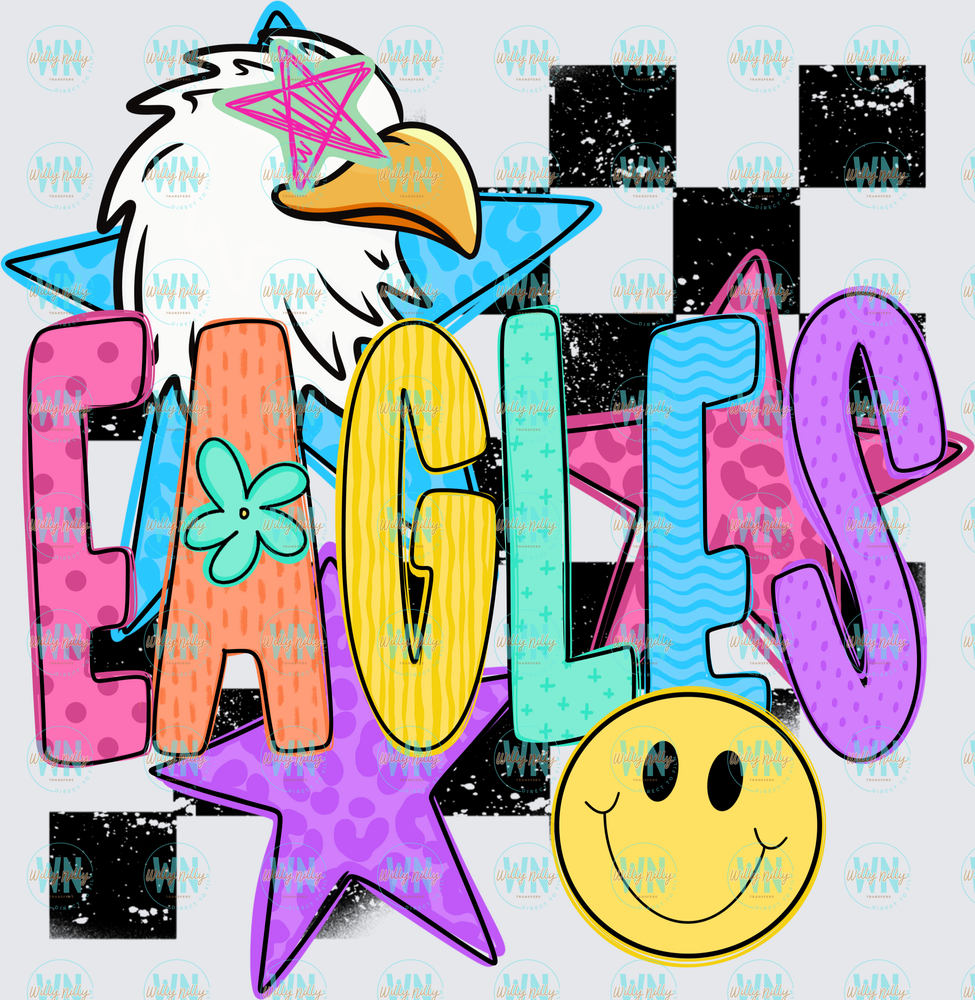 Eagle (checkered)-Ready to Press DTF Transfer