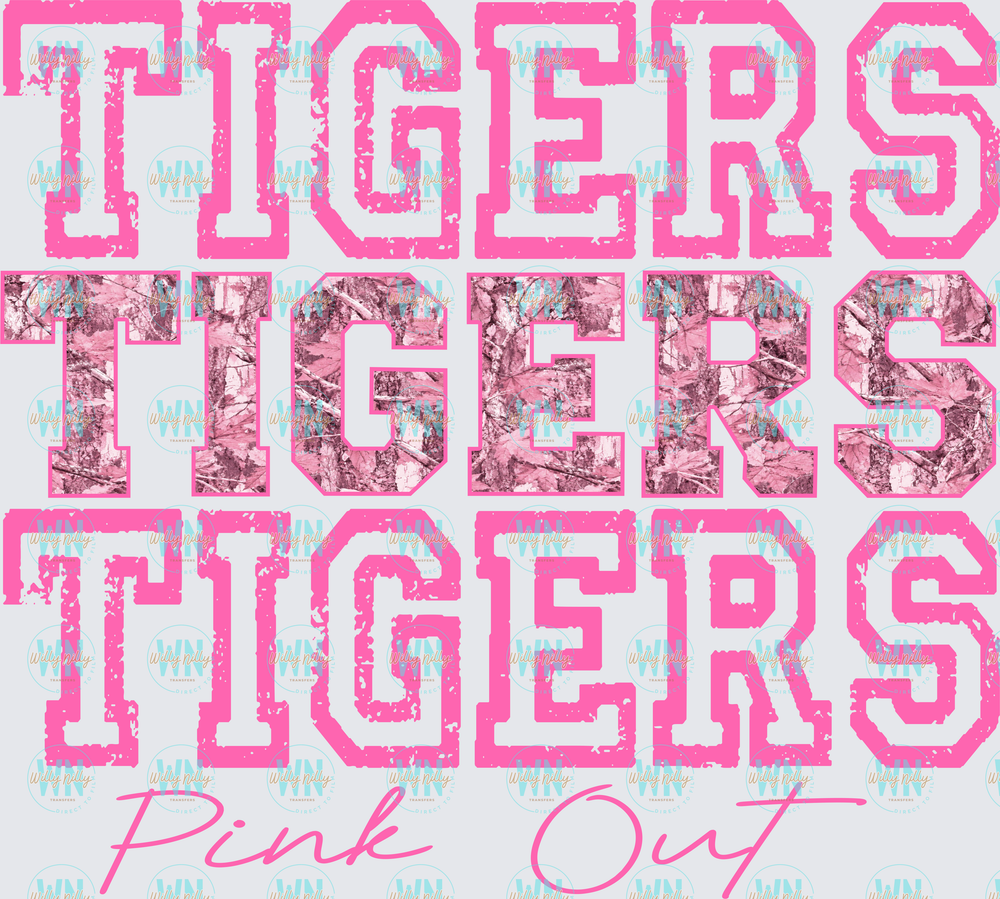 Tigers Pink Out-Ready to Press DTF Transfer