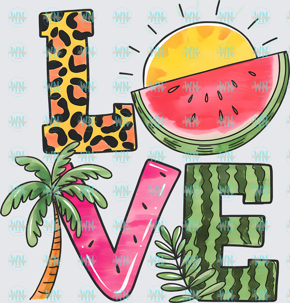 Summer LOVE-Ready to Press DTF Transfer