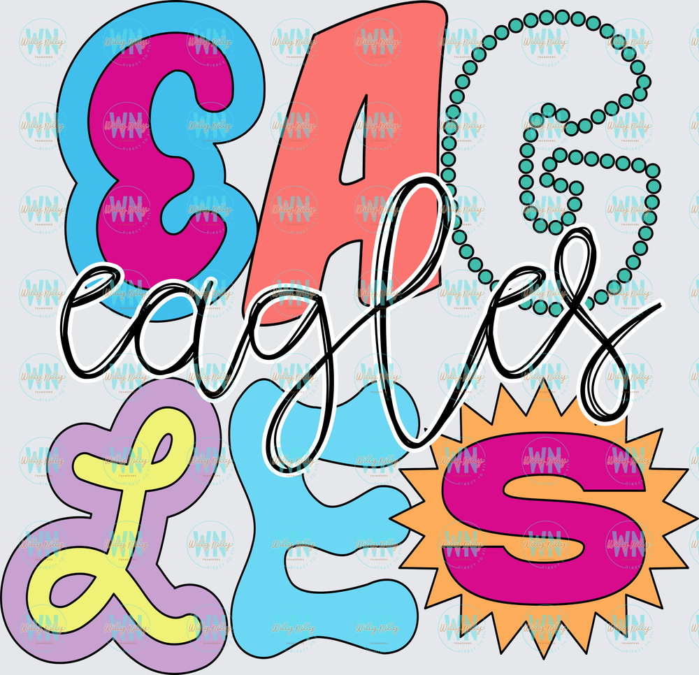 Eagles (funky and fun)-Ready to Press DTF Transfer