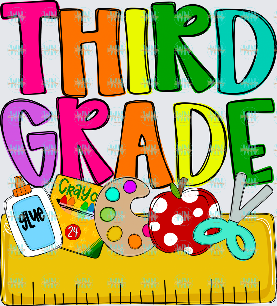 Third Grade-Ready to Press DTF Transfer