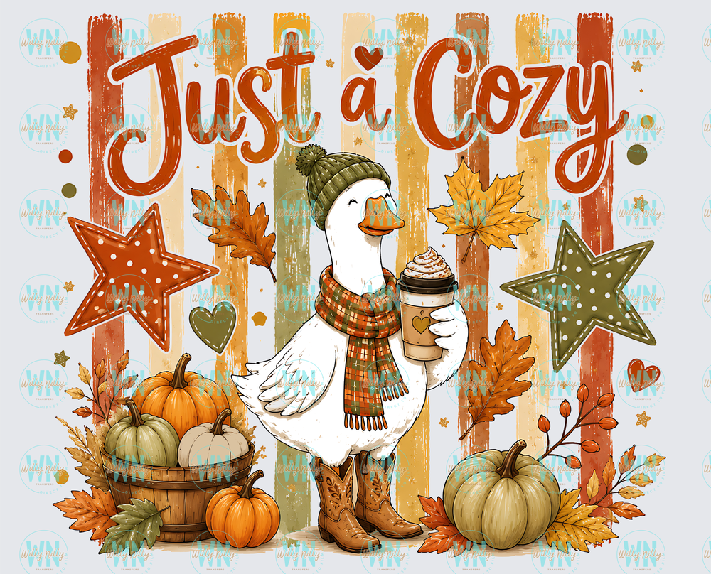 Just a Cozy Goose-Ready to Press DTF Transfer