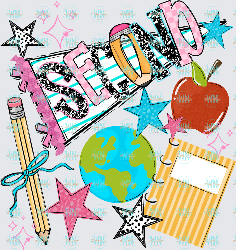 Second Grade (back to school)-Ready to Press DTF Transfer