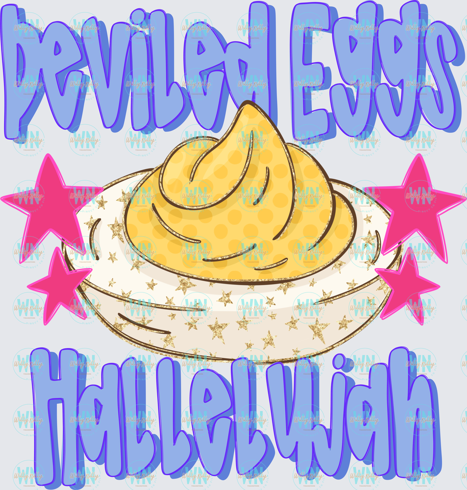 Deviled Eggs, Hallelujah-Ready to Press DTF Transfer