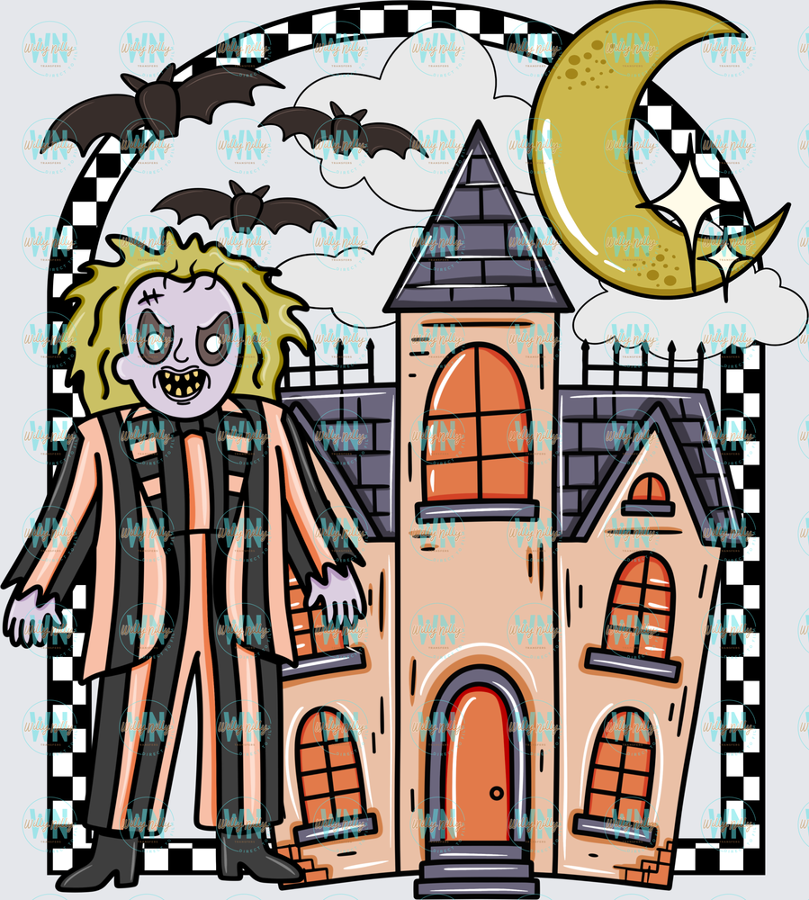 Beetlejuice Haunted House-Ready to Press DTF Transfer