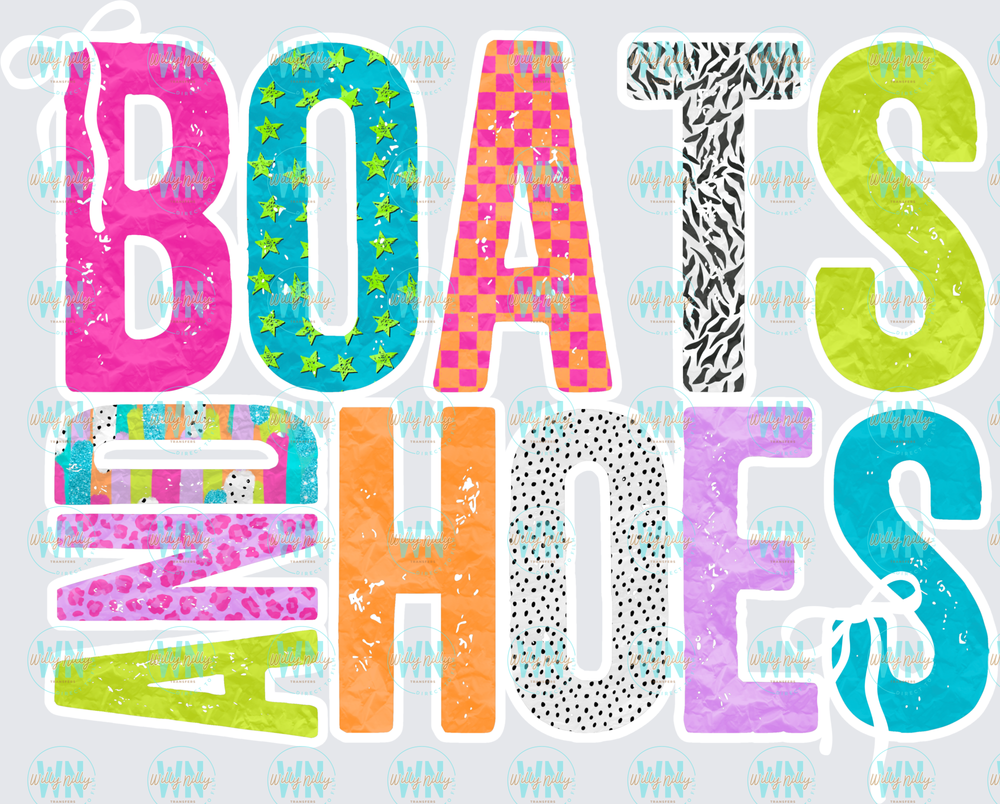 Boats and Hoes-Ready to Press DTF Transfer
