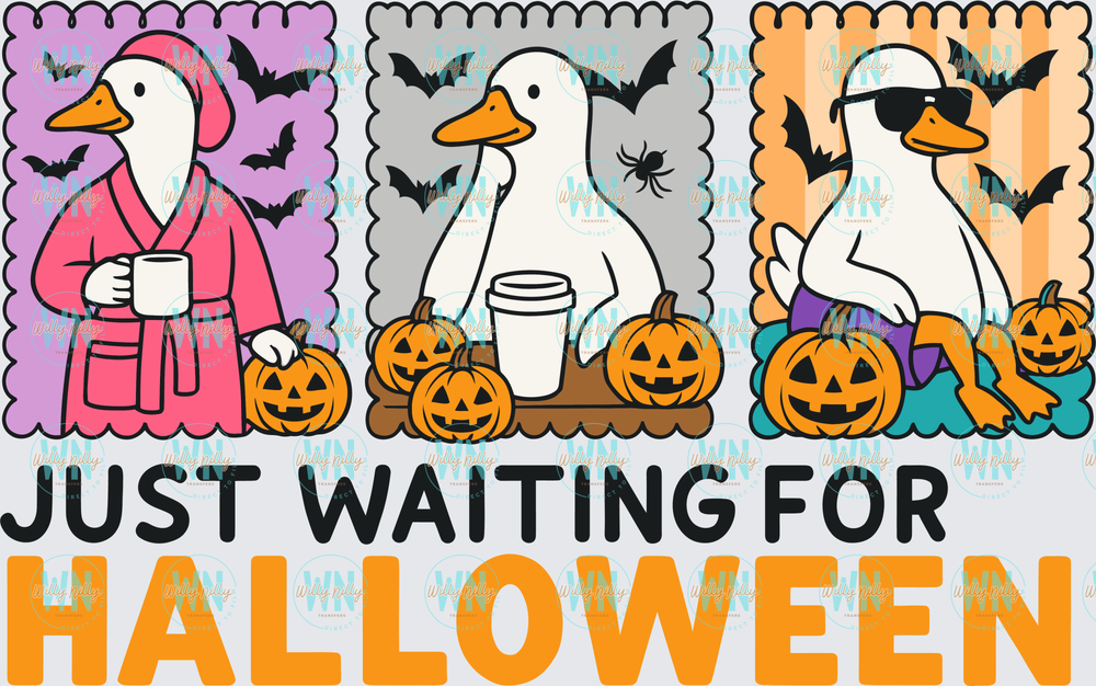 Just Waiting for Halloween-Ready to Press DTF Transfer