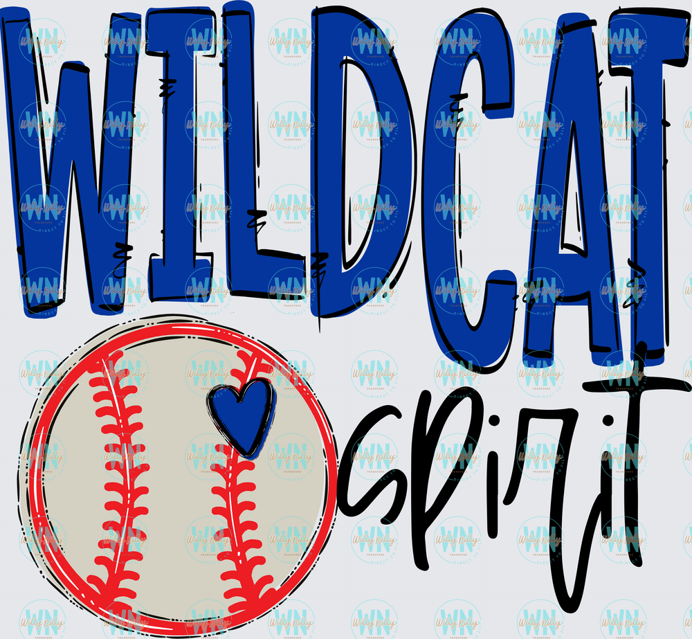 Wildcat Spirit (baseball)-Ready to Press DTF Transfer