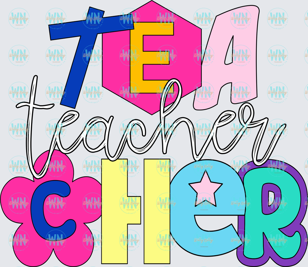 Fun and Funky Teacher-Ready to Press DTF Transfer