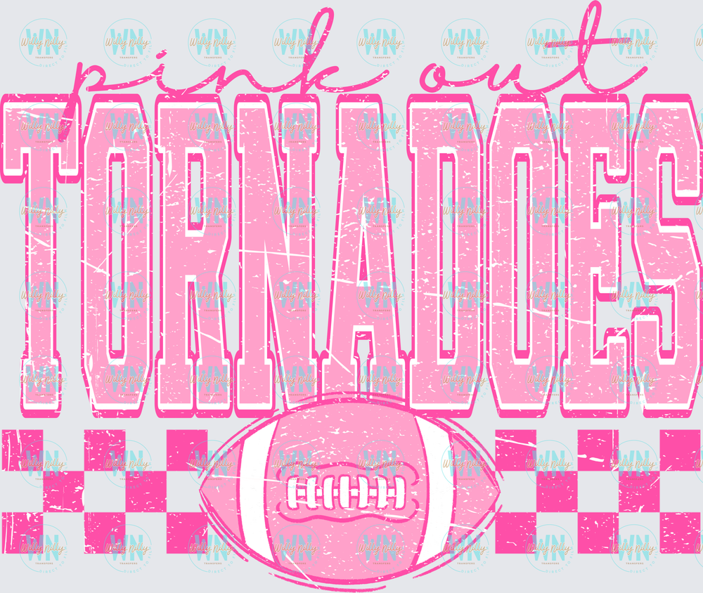 Tornadoes Pink Out-Ready to Press DTF Transfer