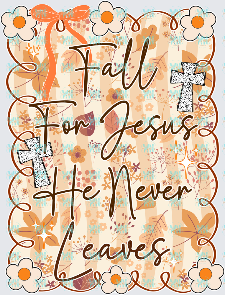 Fall for Jesus-Ready to Press DTF Transfer