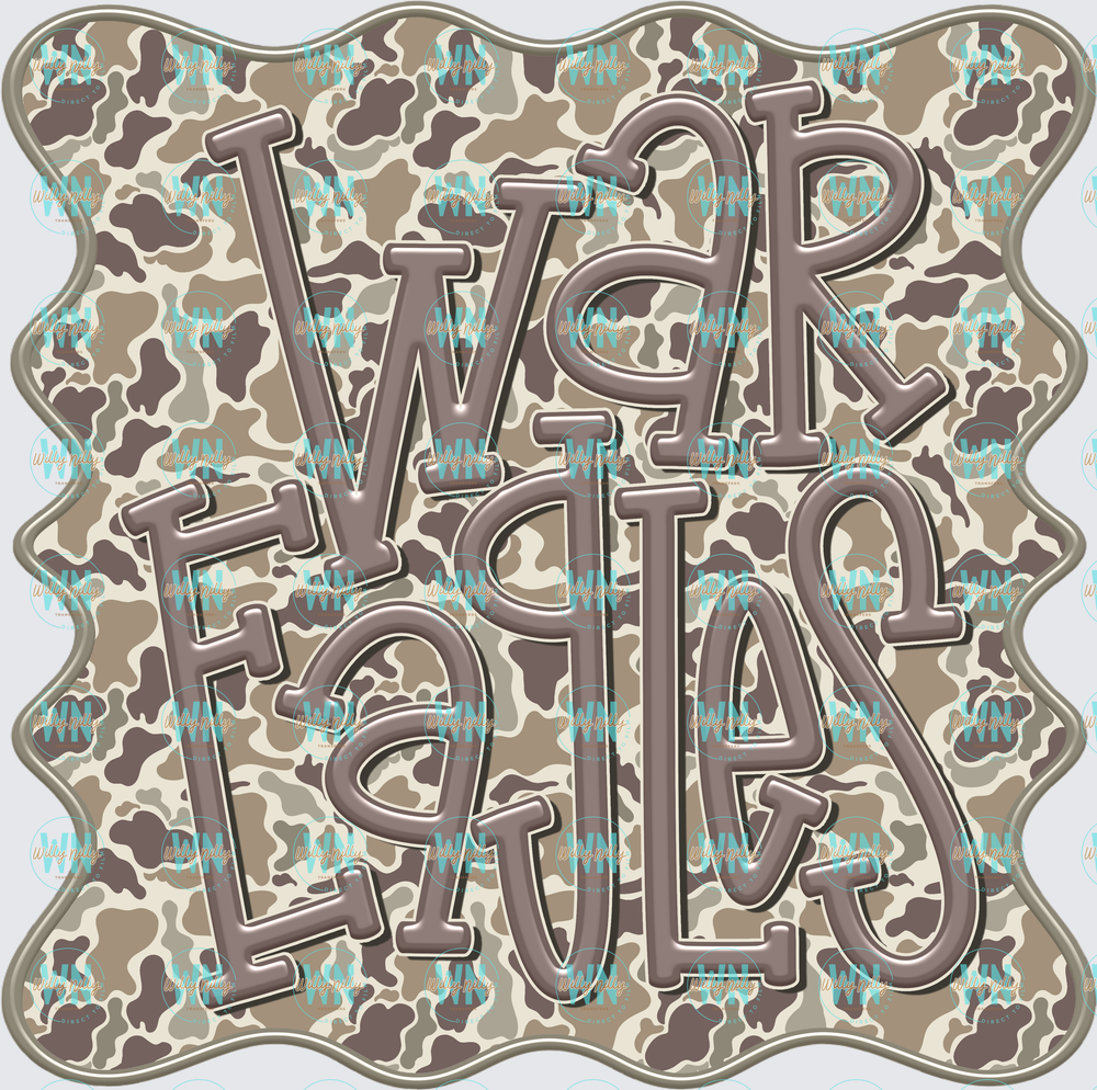 War Eagles (camo)-Ready to Press DTF Transfer
