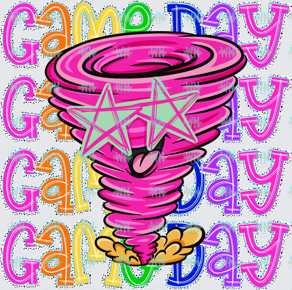 Game Day (Tornadoes)-Ready to Press DTF Transfer