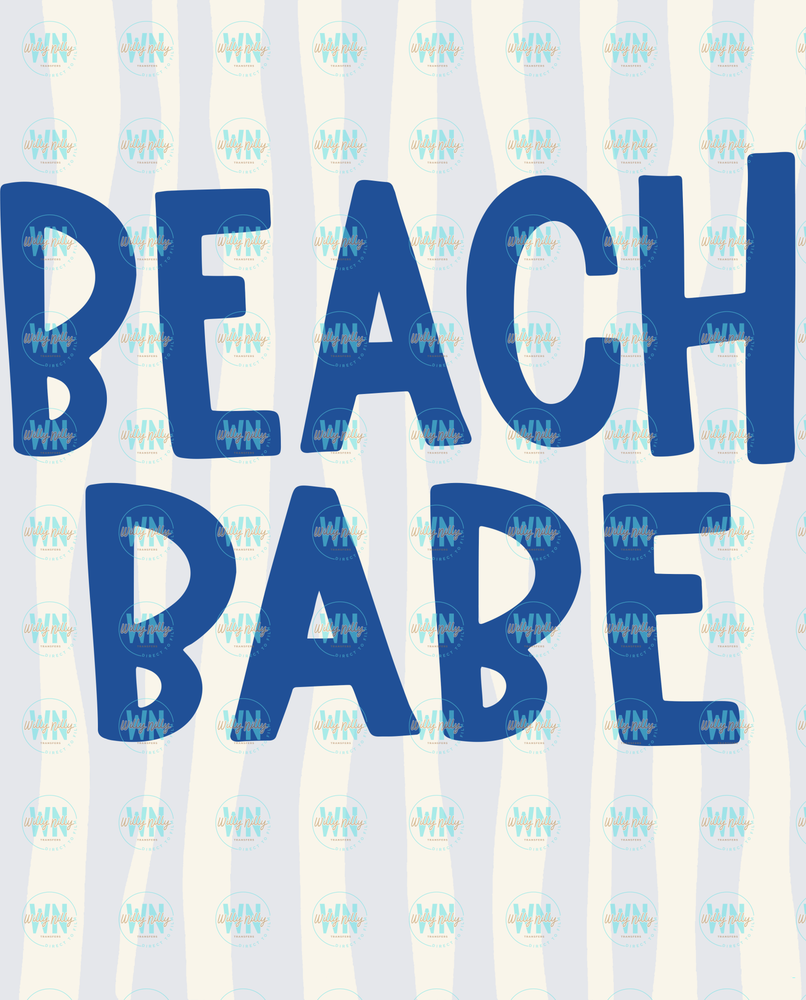 Beach Babe (with stripes)-Ready to Press DTF Transfer