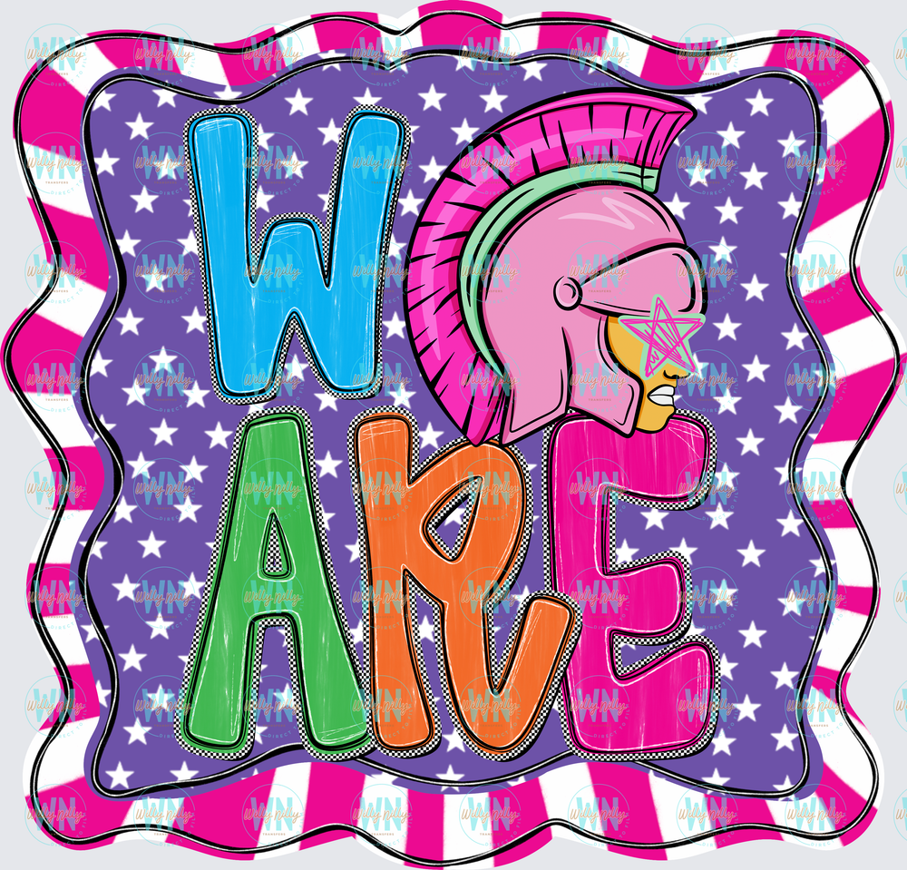 We Are Trojans (colorful)-Ready to Press DTF Transfer