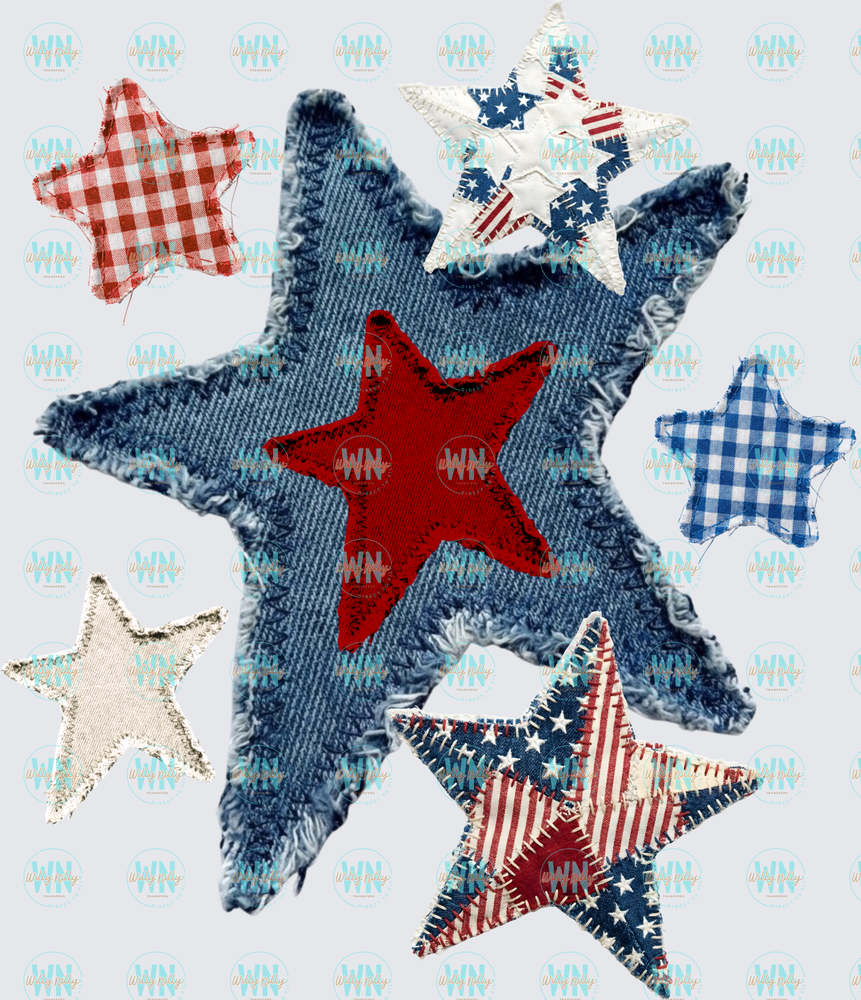 Denim Star-Ready to Press DTF Transfer
