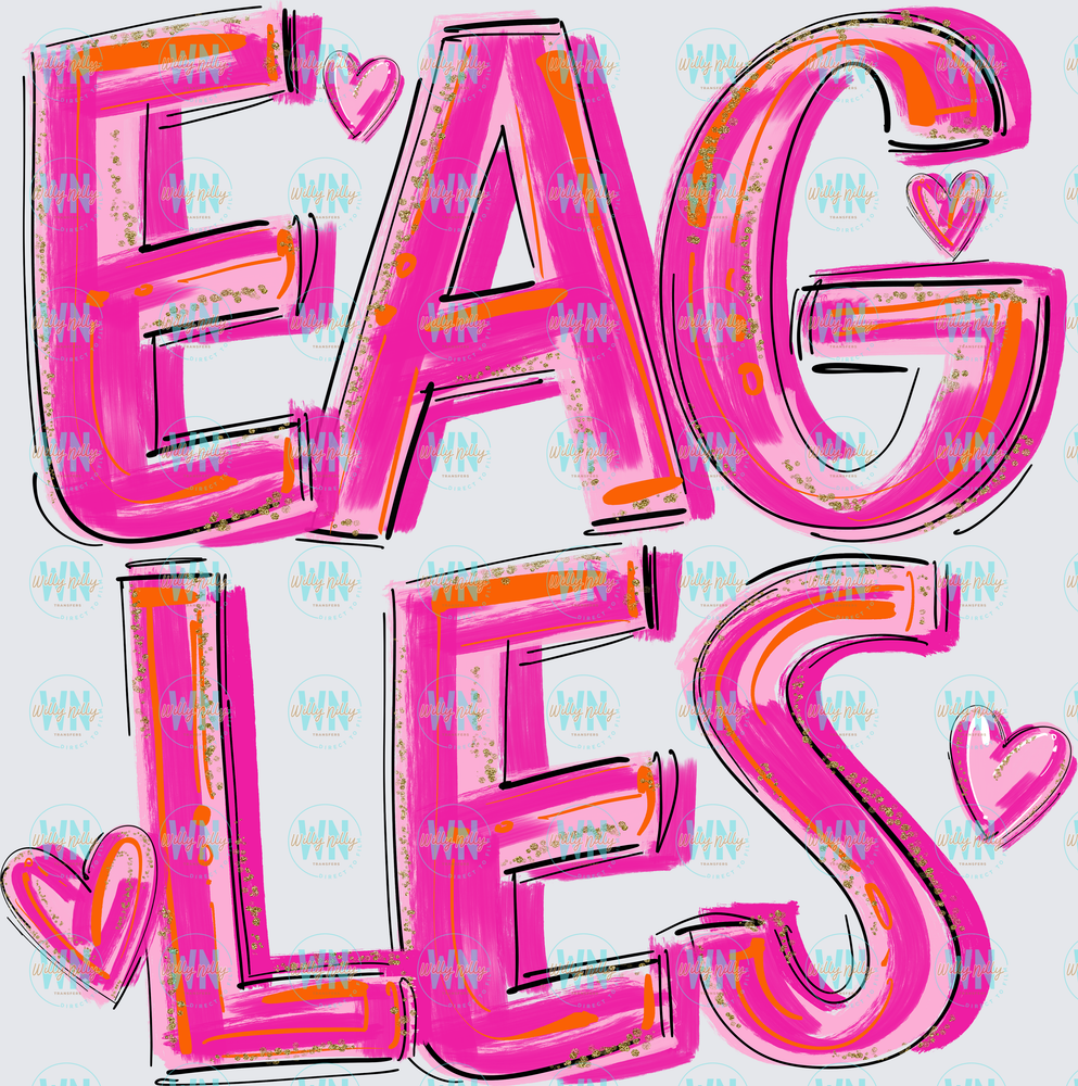 Eagles (pretty in pink)-Ready to Press DTF Transfer