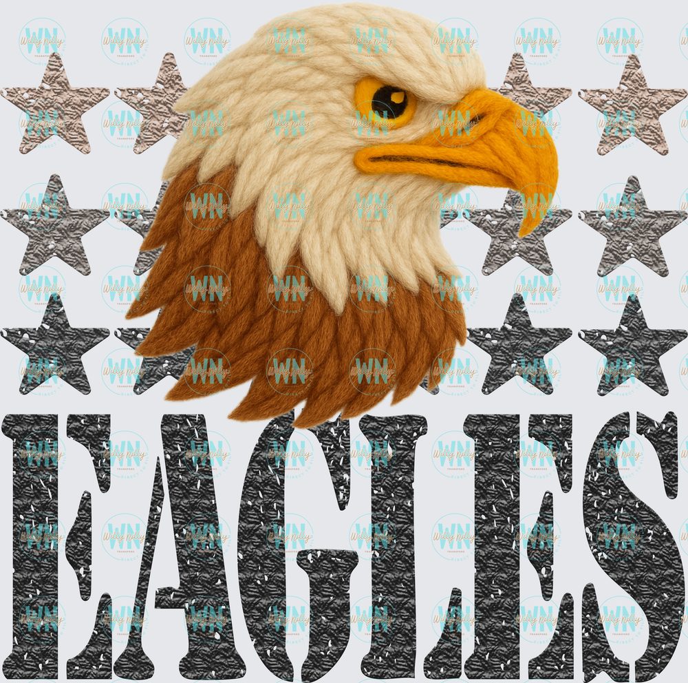 Eagles (yarn mascot)-Ready to Press DTF Transfer
