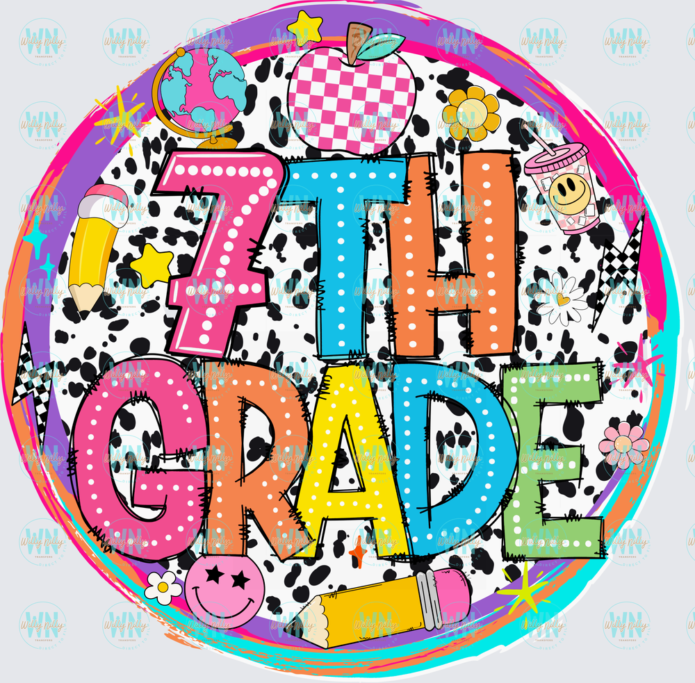 Cute 7th Grade-Ready to Press DTF Transfer