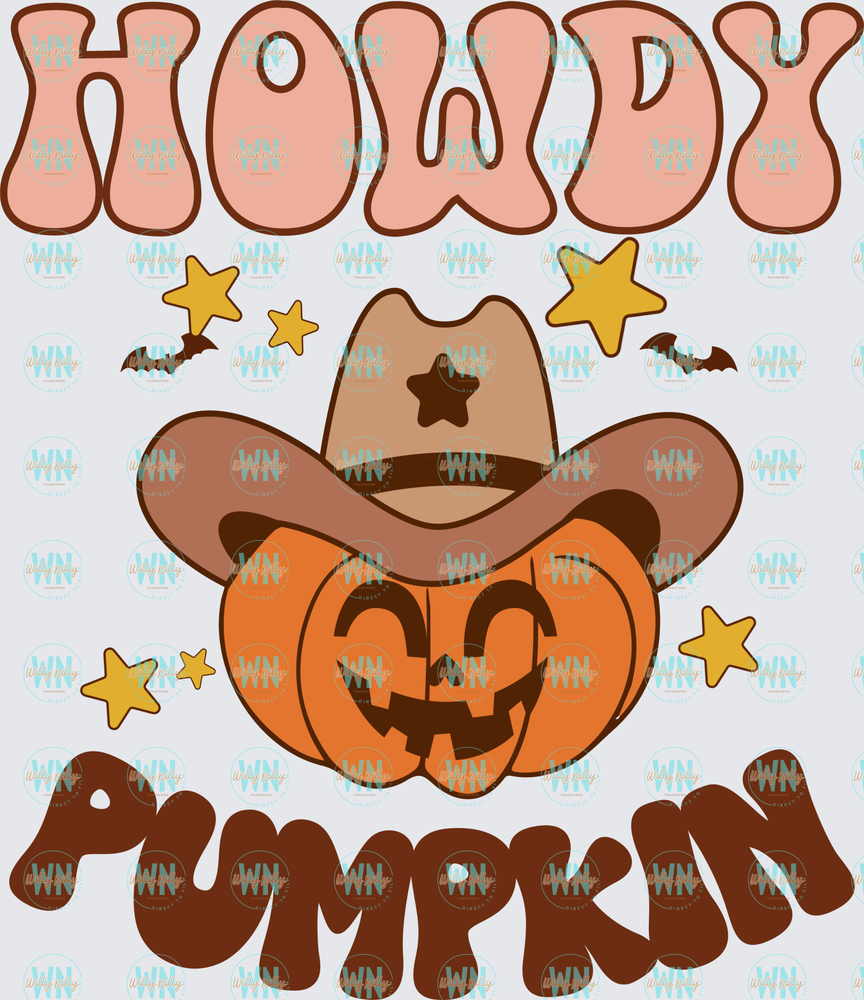 Howdy Pumpkin-Ready to Press DTF Transfer