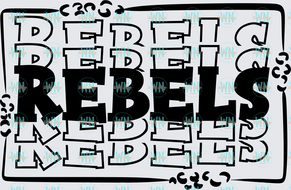 Rebels (stacked)-Ready to Press DTF Transfer